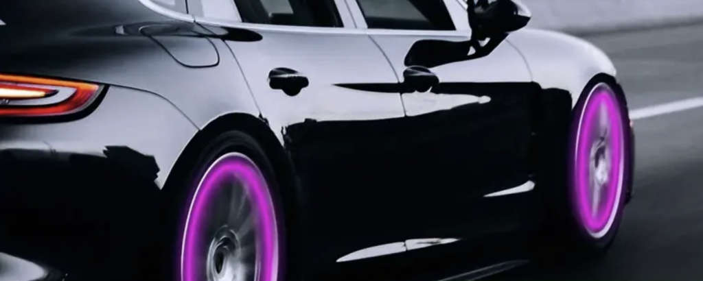 Bright Purple Glow-in-the-Dark Tyre Valve Cap