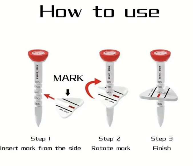 ***GOLF*** Adjustable Double Layer Golf Tee & Ball Marker (Green)