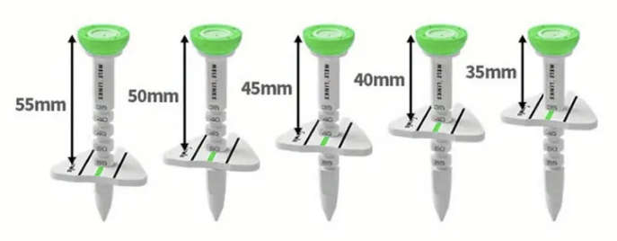 ***GOLF*** Adjustable Double Layer Golf Tee & Ball Marker (Green)