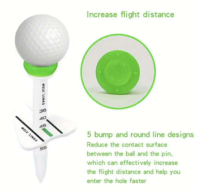 ***GOLF*** Adjustable Double Layer Golf Tee & Ball Marker (Green)