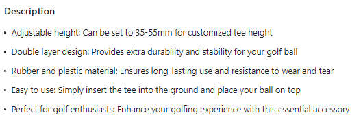 ***GOLF*** Adjustable Double Layer Golf Tee & Ball Marker (Green)