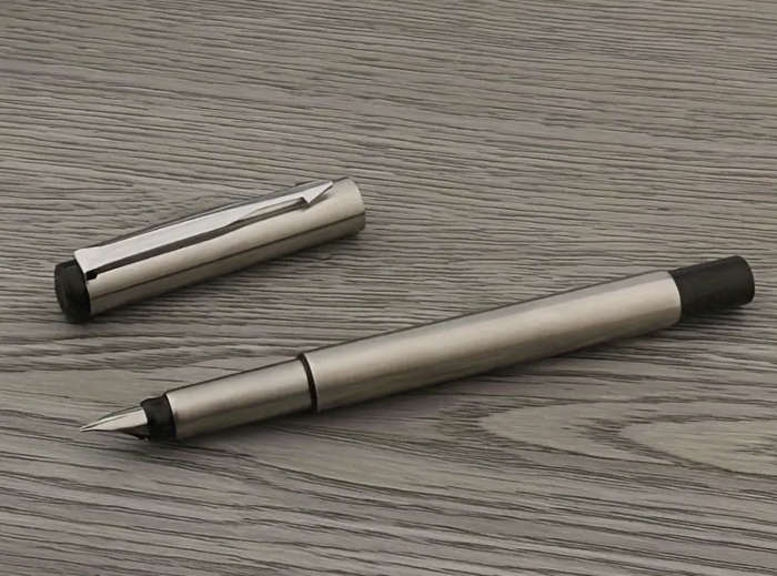 Vintage Inspired Stainless Steel Fountain Pen