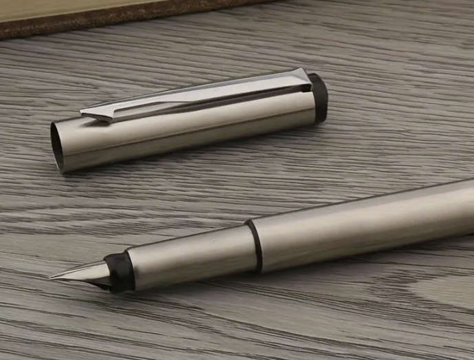 Vintage Inspired Stainless Steel Fountain Pen