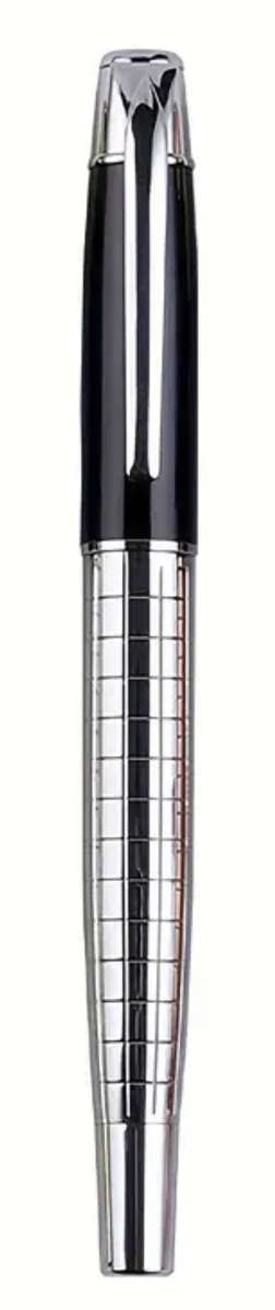 Luxury Silver Fountain Pen with Iridium 0.5mm Nib