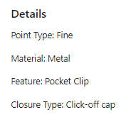 Luxury Silver Fountain Pen with Iridium 0.5mm Nib