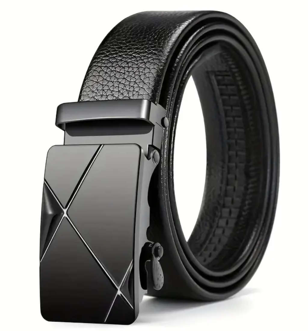 ***GOLF*** Versatile, Stylish Automatic Buckle PU Leather Belt 130cm