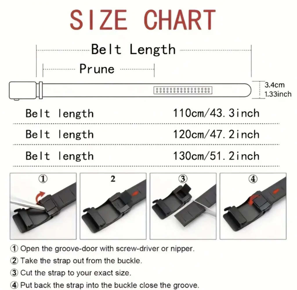 ***GOLF*** Versatile, Stylish Automatic Buckle PU Leather Belt 130cm