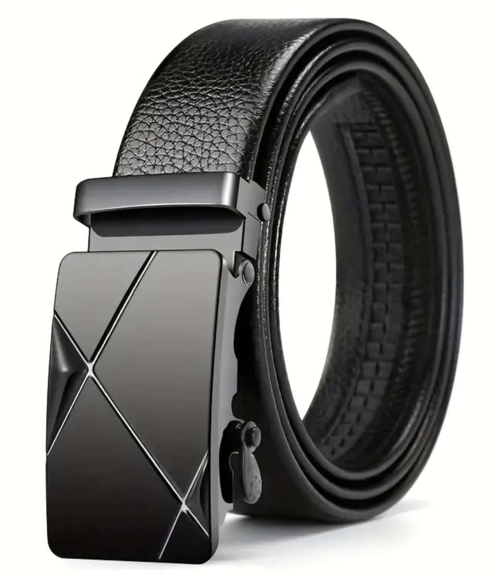 ***GOLF*** Versatile, Stylish Automatic Buckle PU Leather Belt 130cm