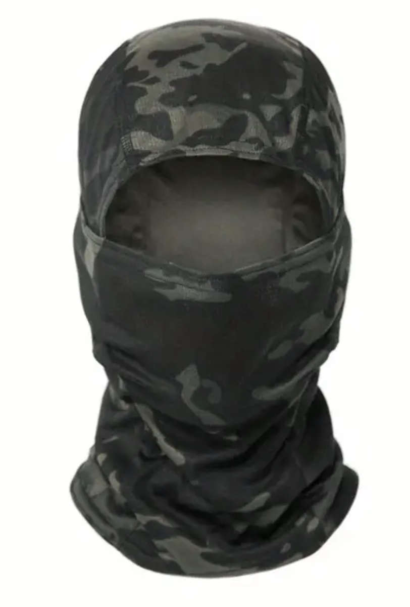 Black Camo Balaclava