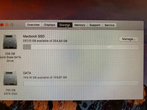 Macbook Pro 13" Late 2011 i7 16GBRAM 250GB SSD