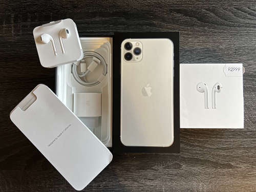 iPhone 11 Pro MAX + Brand New AirPods 2 + Accessories