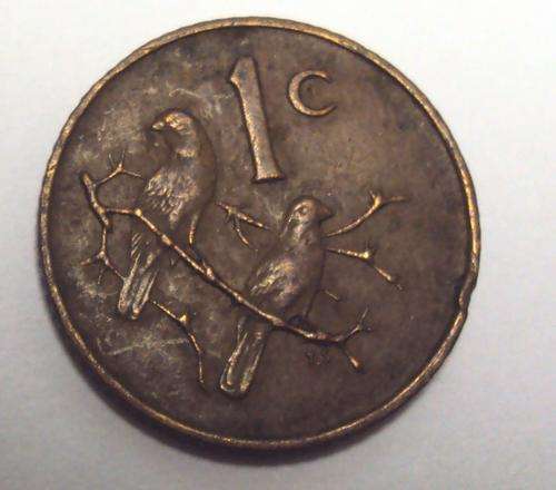 1966 1 cent coin