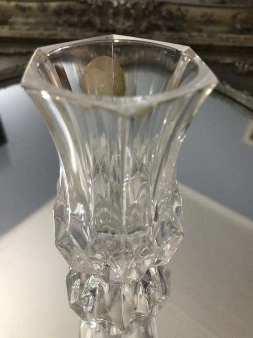 VINTAGE CRYSTAL D` ARQUES FRENCH LEAD CRYSTAL CUT POSY/TOOTHPICK VASE