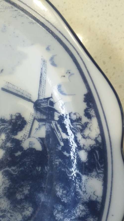 DELFT HOLLAND SPECIAL LIMITED COLLECTORS EDITION `THE OLD DELFT CANAL FERRY` DISPLAY PLATE