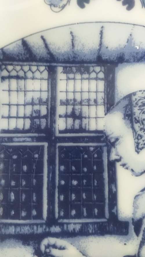 DELFT HOLLAND `THE LACE MAKER` SMALL PLATE