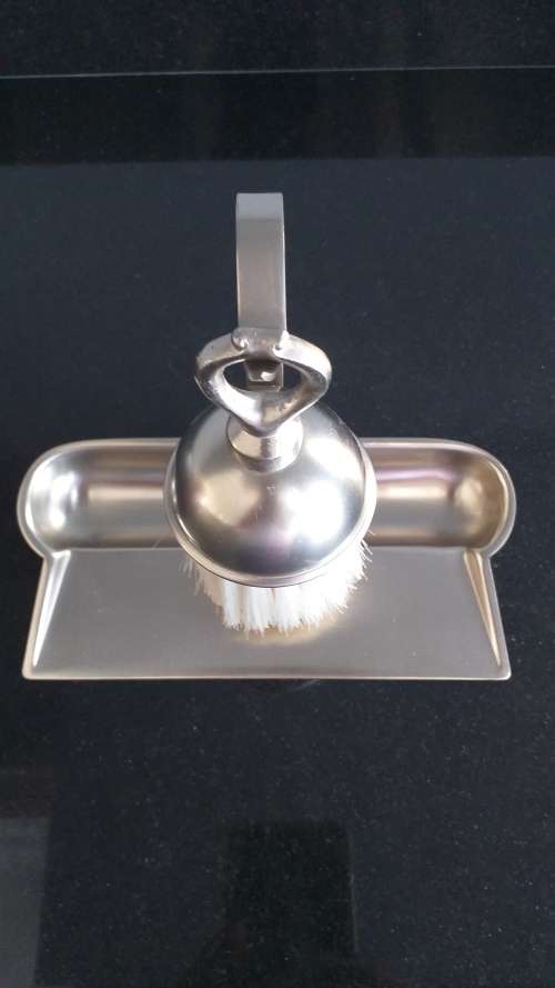 RARE `SILENT BUTLER CRUMB CATCHER WITH BRUSH METAWA - HOLLAND