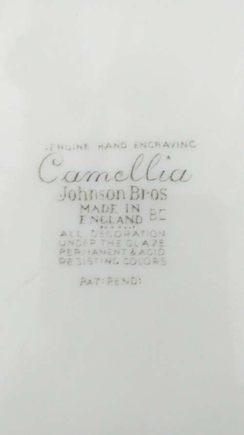 STUNNING!!!!! RARE VINTAGE LARGE JOHNSON BROTHERS `CAMELLIA GREEN` PLATTER 36CM