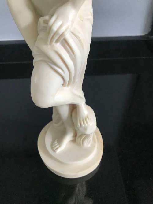 `HELEN of TROY` GREEK NUDE BEIGE CERAMIC FIGURINE!!! LARGE 33.5CM