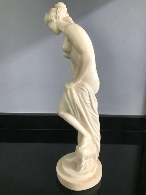 `HELEN of TROY` GREEK NUDE BEIGE CERAMIC FIGURINE!!! LARGE 33.5CM
