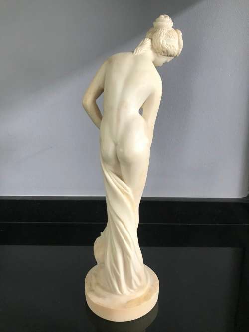 `HELEN of TROY` GREEK NUDE BEIGE CERAMIC FIGURINE!!! LARGE 33.5CM