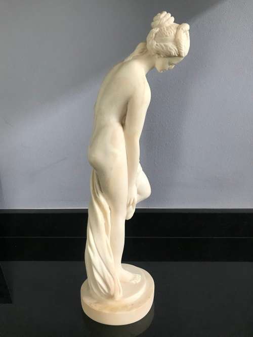 `HELEN of TROY` GREEK NUDE BEIGE CERAMIC FIGURINE!!! LARGE 33.5CM