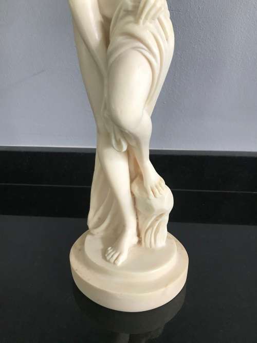`HELEN of TROY` GREEK NUDE BEIGE CERAMIC FIGURINE!!! LARGE 33.5CM