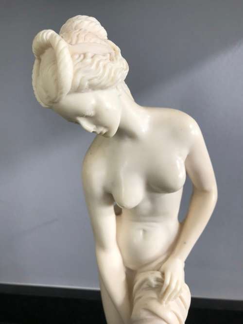 `HELEN of TROY` GREEK NUDE BEIGE CERAMIC FIGURINE!!! LARGE 33.5CM
