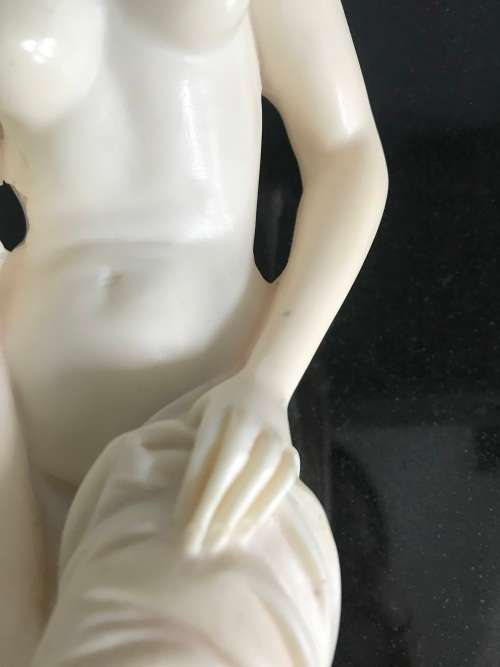 `HELEN of TROY` GREEK NUDE BEIGE CERAMIC FIGURINE!!! LARGE 33.5CM