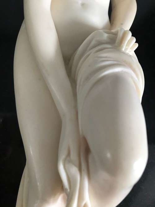 `HELEN of TROY` GREEK NUDE BEIGE CERAMIC FIGURINE!!! LARGE 33.5CM