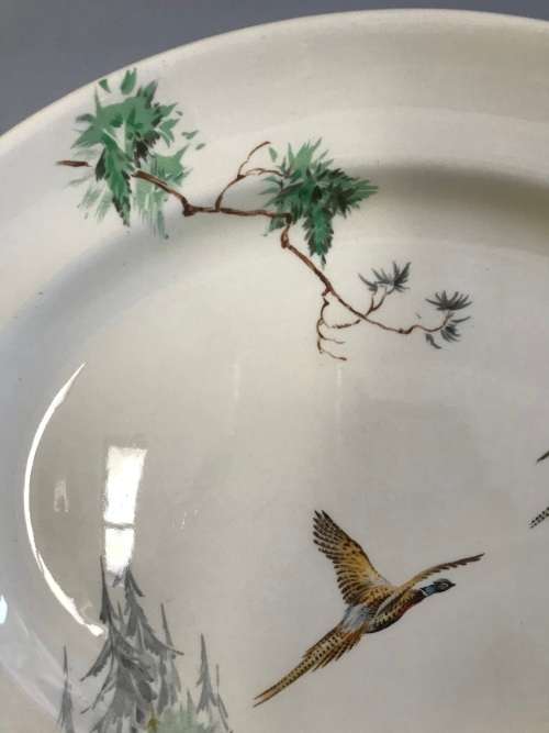 `RARE` VINTAGE 1930`s ROYAL DOULTON (THE COPPICE D5803) LARGE OVAL SERVING PLATE - 33CM