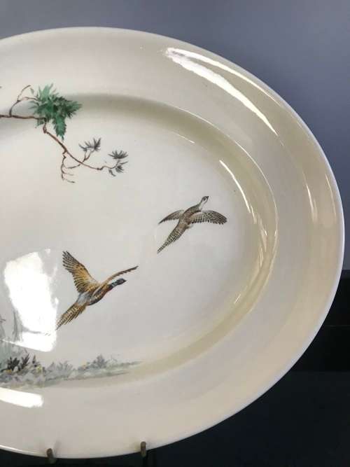 `RARE` VINTAGE 1930`s ROYAL DOULTON (THE COPPICE D5803) LARGE OVAL SERVING PLATE - 33CM