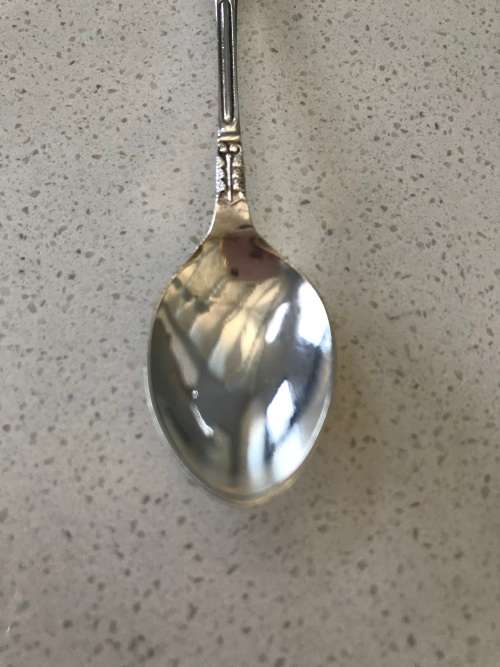 `ANTIQUE` BOXED SET OF 6 EPNS APOSTLE TEASPOONS - MADE IN ENGLAND - 1920s