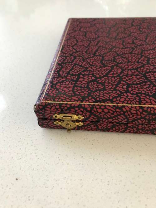 `ANTIQUE` BOXED SET OF 6 EPNS APOSTLE TEASPOONS - MADE IN ENGLAND - 1920s