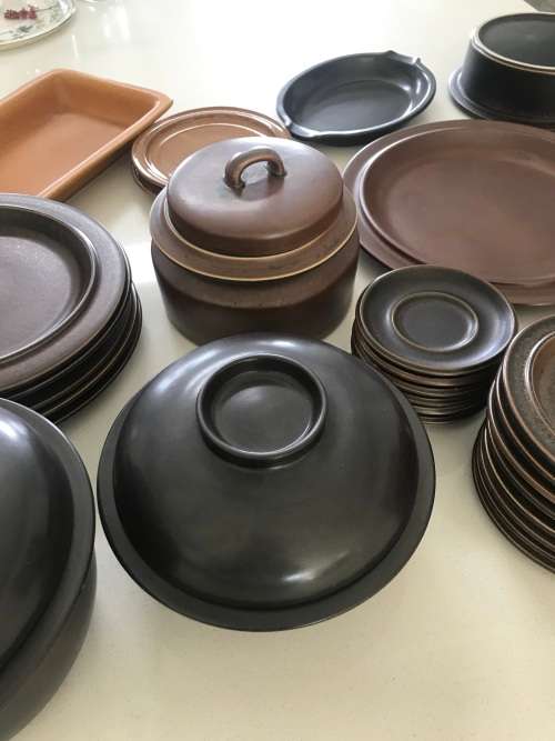 `VINTAGE` MID-CENTURY MODERN STONEWARE BY ULLA PROCOPE FOR HER RUSKA COLLECTION BY ARABIA FINLAND!!!