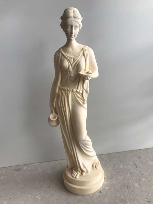 GREEK GODDESS OF YOUTH HEBE /WIFE OF HERACLES! CUPBEARER TO THE GODS LARGE RESIN FIGURINE!!