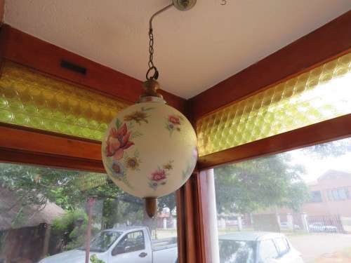 Stunning large Glass Ball Lampshade from the 50s