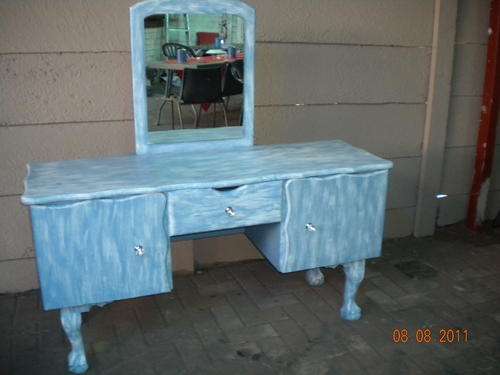 Painted Ball and Claw Dressing Table