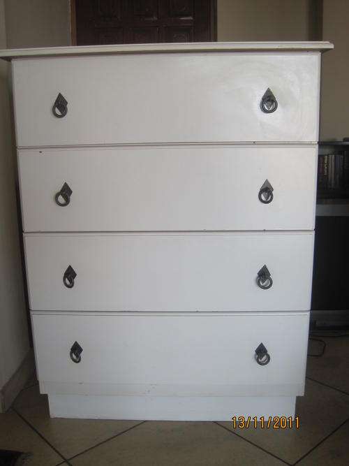Large White Chest of Drawers