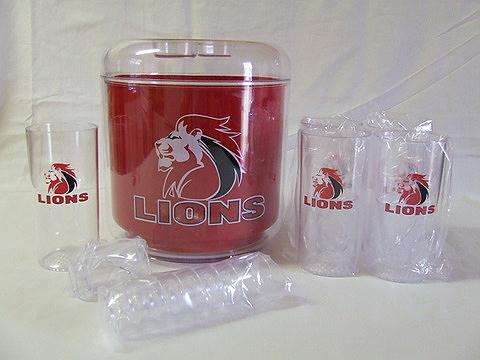 LIONS *** ICE BUCKET SET *** 18 PIECE *** Made of Endurable Plastic