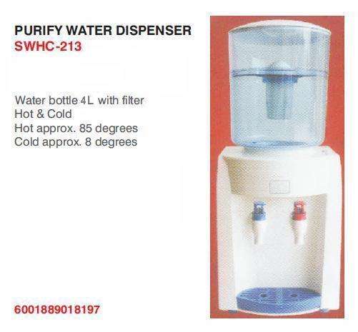Sunbeam *** Purify Water Dispenser *** Complete with Bottle and Filter *** Hot & Cold