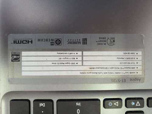 Laptop Acer Aspire E1-572G PARTS