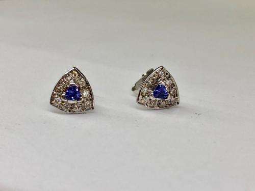 NEW Diamond & Tanzanite Earrings