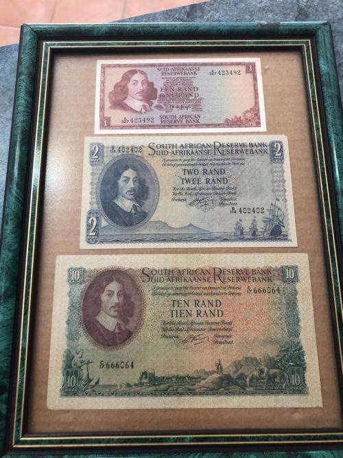 VINTAGE South African Bank Notes Collection