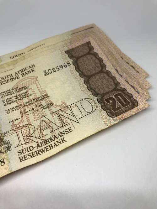 Vintage South African TWENTY RAND Bank Notes