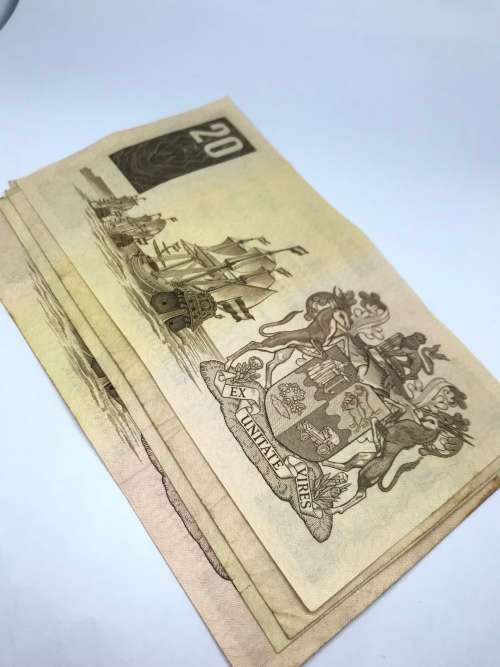 Vintage South African TWENTY RAND Bank Notes