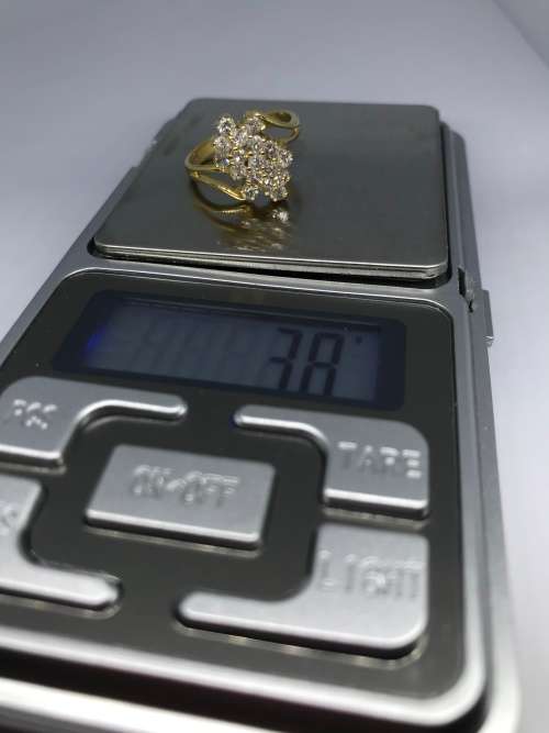 LARGE Diamond Cluster Ring