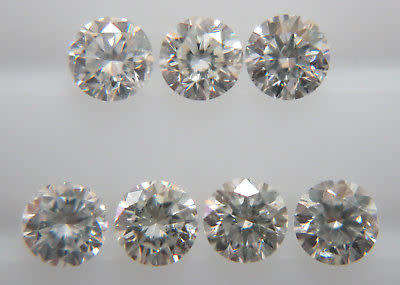 *CERTIFIED H-M VS 0.01CT ROUND CUT DIAMONDS* R1 BIDS!!!