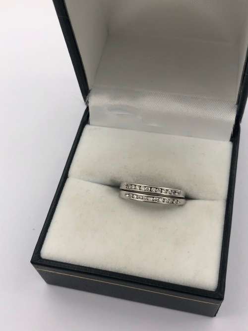 *W/GOLD DIAMOND ETERNITY RINGS* DELIVERY 1-2 DAYS