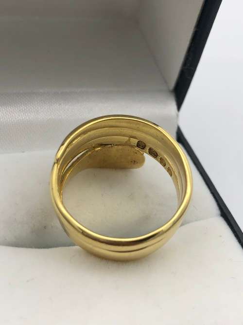 *18CT GOLD SNAKE DIAMOND RING* 1-2 DAYS DELIVERY