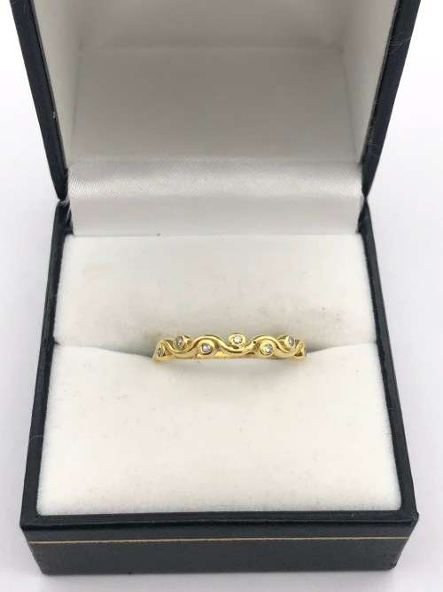 *Y/GOLD ETERNITY RING* DELIVERY 1-2 DAYS